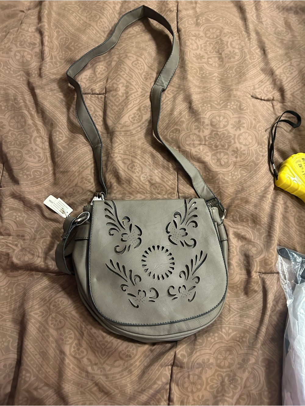 Women’s Grey Crossbody Bag - Neutral Grey